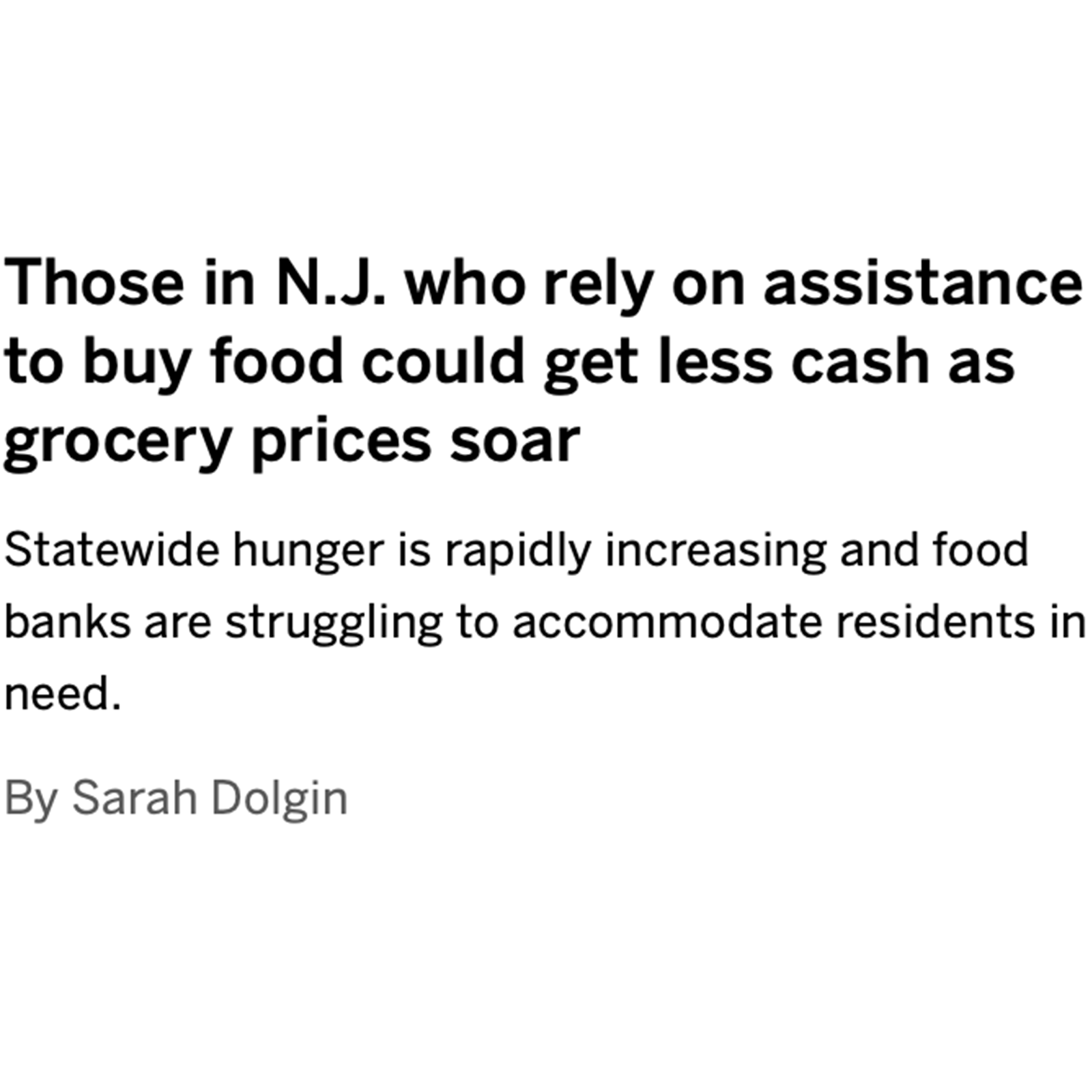 food bank stock