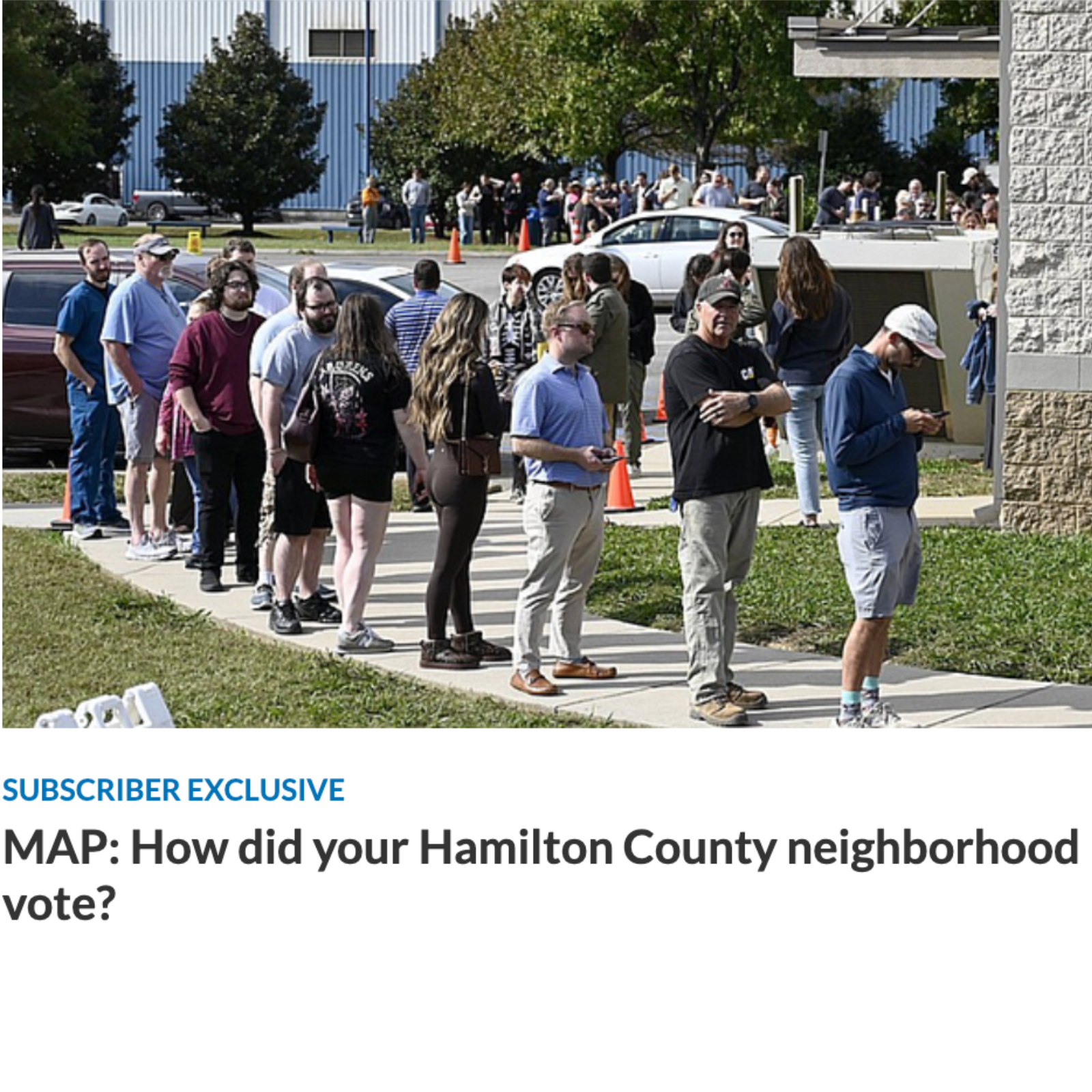Hamilton County voters line up for early voting